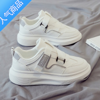 SUNTEK2023秋季新款百搭小白鞋女运动休闲老爹鞋ins潮夏季厚底板鞋