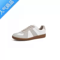 SUNTEK德训鞋女款2023年春季新款单鞋小白鞋复古运动鞋休闲板鞋