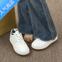 SUNTEK小白帆布板鞋女ins潮2023年春新款大头ulzzang小众厚底百搭运动鞋