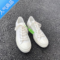 SUNTEK帆布鞋女生冈山久留米低帮纯色小白鞋休闲百搭高帮板鞋男ins