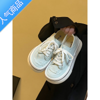 SUNTEK林先叁 丑萌大头两穿一脚蹬帆布鞋女2023新款透气百搭小众小白鞋