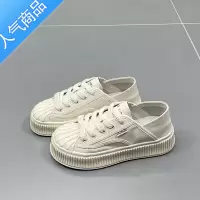 SUNTEK两穿小白鞋女2023春夏新款圆头厚底时尚百搭运动休闲板鞋