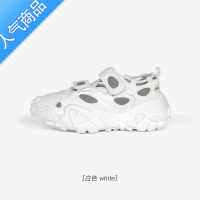 SUNTEK徐琳同款运动鞋女白色做旧小脏鞋轻盈透气魔术贴复古老爹鞋小白鞋