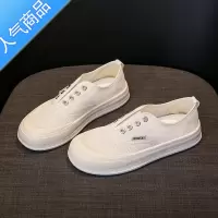 SUNTEK一脚蹬网布鞋女夏季新款轻便透气懒人鞋韩版百搭镂空帆布鞋学生鞋