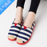 SUNTEK春季女鞋单鞋老北京布鞋女网鞋软底懒人鞋休闲鞋帆布鞋平底学生鞋