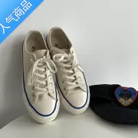 SUNTEK 日系少女甜甜の淡黄奶油帆布鞋复古简约百搭经典学院板鞋