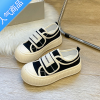 SUNTEK小众帆布鞋女2023春夏新款厚底百搭运动休闲饼干鞋大头丑萌鞋