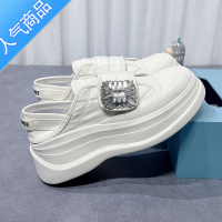 SUNTEK透气厚底帆布鞋女2023夏季新款魔术贴速干网布小白鞋增高百搭板鞋