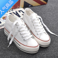 SUNTEK韩国内增高帆布鞋女厚底2023年新款春季小个子黑松糕底球鞋小白鞋