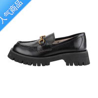 SUNTEK增高显瘦厚底单鞋小皮鞋刘雯同款英伦百搭松糕乐福鞋女