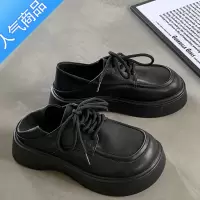 SUNTEK是条狗 / 脚踩两穿~厚底复古大头可爱小皮鞋女乐福鞋ins
