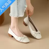 SUNTEK气质浅口单鞋女法式配裙子2023夏季凉鞋新款女鞋一脚蹬乐福鞋