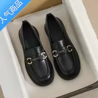 SUNTEK法式乐福鞋女夏2023年新款软底单鞋百搭英伦小皮鞋大码女鞋41一43