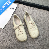 SUNTEK东大门渔夫鞋女2022年春季新款韩版超chic草编懒人一脚蹬乐福鞋女