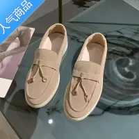 SUNTEK豆豆鞋女2023年春季新款软底平底乐福鞋一脚蹬百搭单鞋大码41—43