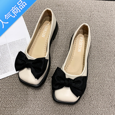 SUNTEK大码女鞋子41一43单鞋春秋季乐福鞋jk英伦风小皮鞋气质时尚配裙子