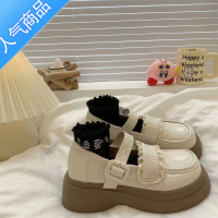 SUNTEK玛丽珍小皮鞋女春秋厚底增高日系JK2023年夏季新款配裙子高跟单鞋