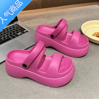 SUNTEK罗马凉鞋女款夏季外穿高跟凉鞋居家外穿法式高级感露趾两穿沙滩鞋