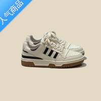 SUNTEK百搭运动板鞋女超火复古休闲流行小白鞋系带平底德训鞋潮