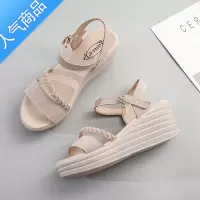 SUNTEK小码凉鞋女313233夏季2023新款厚底高跟坡跟仙女风大码女鞋41一43