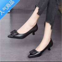 SUNTEK2023年新款高跟细跟浅口尖头软面软底舒适百搭女单鞋ZM2120-7