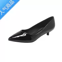 SUNTEK漆皮高跟鞋女细跟职业亮皮光面中小低跟尖头工作鞋单鞋3cm5cm7cm