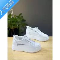 SUNTEK2023春季小白鞋浅口chic板鞋女港风鞋厚底休闲百搭小脚松糕鞋