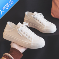 SUNTEK安錔夏季小白鞋女鞋2023新款夏款百搭布鞋一脚蹬半拖白色帆布鞋配