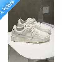 SUNTEK小白鞋女软底单鞋2023年春季新款学生系带熊猫板鞋