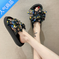 SUNTEK仙女风拖鞋女夏季外穿网红时尚韩版ins潮2022新款松糕厚底凉拖鞋