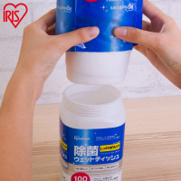 酒精湿巾厨房厕所除菌消毒去油污成人湿巾100抽替换装