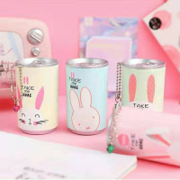 创意卡通学生用75%消毒湿纸巾迷你桶装圆形湿巾擦脸便携可爱小包|[萌萌兔] 2桶60抽