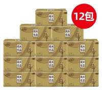 6包特价纸巾原木抽纸40包家用抽纸行车车载面纸加厚四层整箱|买6包赠6包(12包)