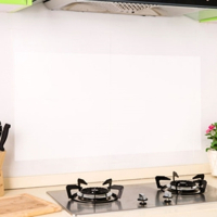 家用透明防油贴纸厨房耐温柜灶台用自粘瓷砖防水大号油烟墙贴纸|透明款(45*70cm) 2张装