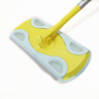 静电除尘纸巾地板家具清洁纸巾家用平纹无尘粘毛吸尘纸拖把替换布|一个拖把[粗杆]