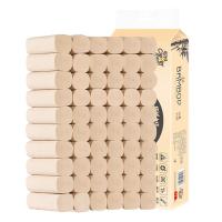 本色卫生纸无芯卷纸家用家庭装厕纸纸巾擦手纸整箱实惠装|原生竹浆4层12券【体验装】