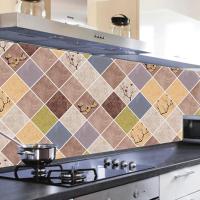 自粘厨房防油贴纸耐温防水墙贴墙壁纸瓷砖墙纸柜灶台用油烟贴纸|梅花2(长5米宽60厘米)