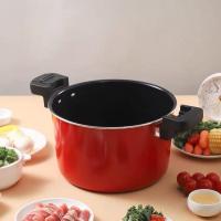 大容量多功能微压锅二代燃气电磁灶家用高压锅压力锅抖音同款|二代喜庆大红