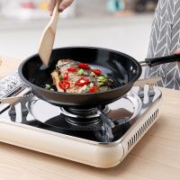 不锈钢煎锅平底锅不粘锅牛排煎锅煎饼锅煎蛋锅电磁炉燃气炉