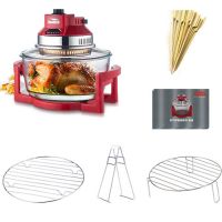 德国旋转空气炸锅 无油炸锅 家用 大容量 烤红薯机|12L标配:脚架+取物夹+食谱