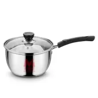 复底不锈钢奶锅不粘锅牛奶锅煮奶锅宝宝辅食热奶锅电磁炉|[复底] 16cm韩式奶锅(无盖)