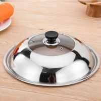 炒菜锅盖加厚不锈钢炒锅盖子家用32 34cm可视锅盖透明玻璃盖|防爆可视锅盖 30cm适用于28-29.5的炒锅