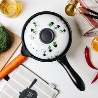 陶瓷奶锅小砂锅婴儿宝宝热牛奶熬粥煮面锅家用燃气迷你小锅不粘锅|盆栽仙人掌 1.8升