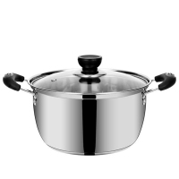 不锈钢加厚汤锅不粘锅小炖锅煲汤锅具家用煮粥实用汤锅