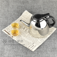 304不锈钢烧水壶平底功夫茶泡茶壶茶具电磁炉专用加厚小水壶|豪华壶201-1.2升