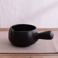 陶瓷奶锅宝宝辅食小砂锅700ml砂锅不粘锅迷你锅热牛奶锅煮粥泡面|奶锅(黑色700ml)