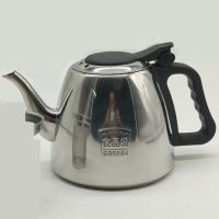 304不锈钢茶壶饭店过滤泡茶壶加厚烧水壶带过滤网茶壶电磁炉茶壶|201料1.2升平盖壶无网