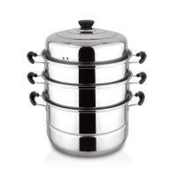 加厚多层蒸锅不锈钢二层三层多层蒸锅电磁炉煤气炉食品级家用锅具