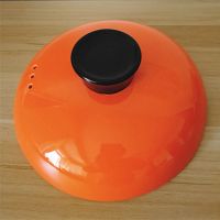 低价处理彩色陶瓷砂锅盖子彩盖煲汤锅炖锅药壶砂锅汤煲锅盖|盖子外径23.5CM橘红色
