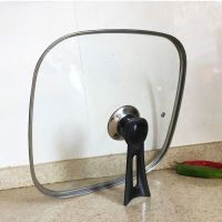 四方型锅盖韩式多功能电热火锅盖防溢耐摔钢化四方早餐锅盖|30cm可立把手正四方盖